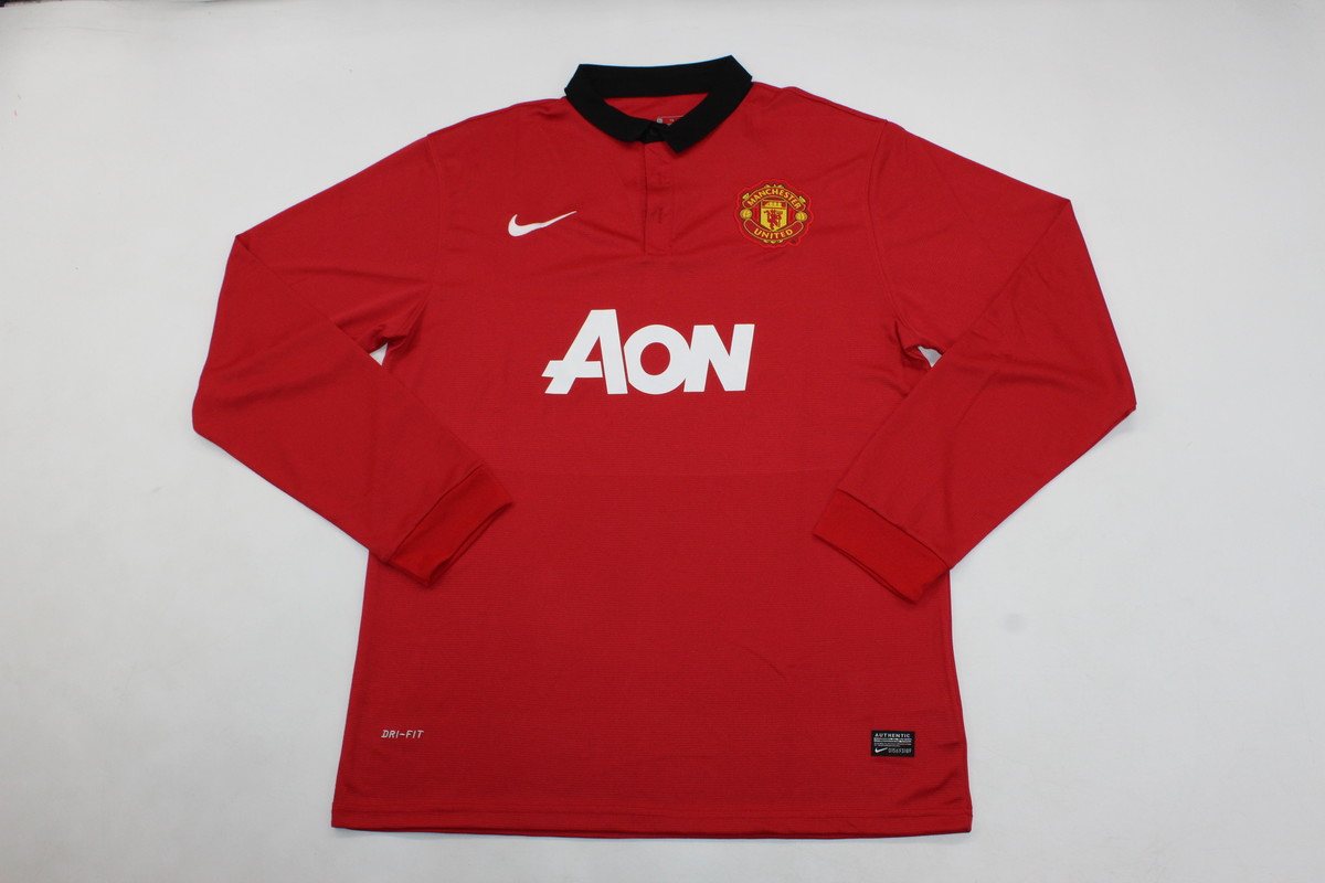 AAA Quality Manchester Utd 13/14 Home Long Soccer Jersey